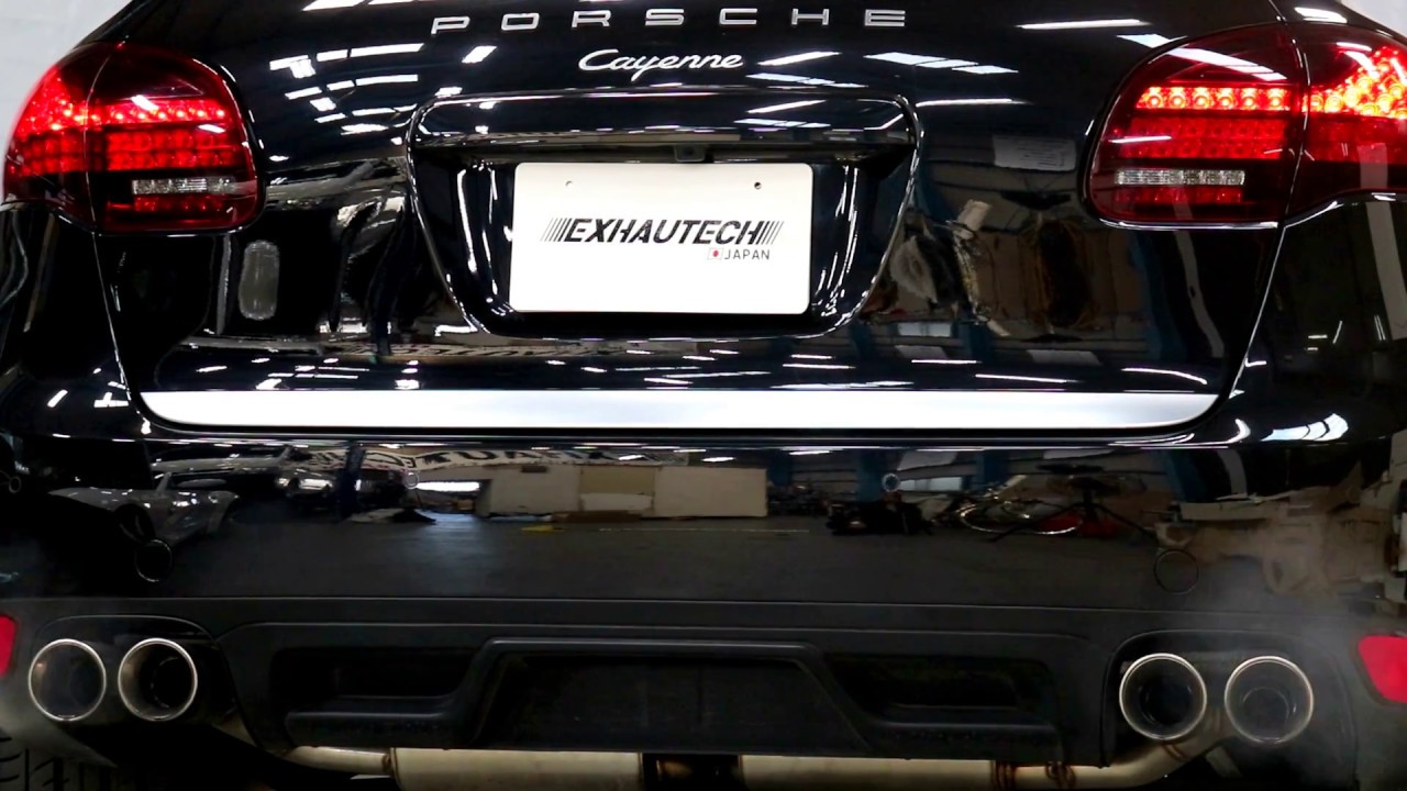 EXHAUTECH JAPAN PORCHE カイエン 可変バルブ付きマフラー - YouTube