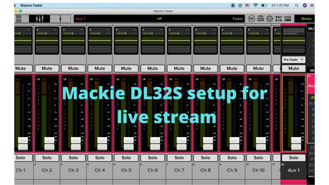 How to connect Mackie dl32s digital mixer with your Ipad. YouTube