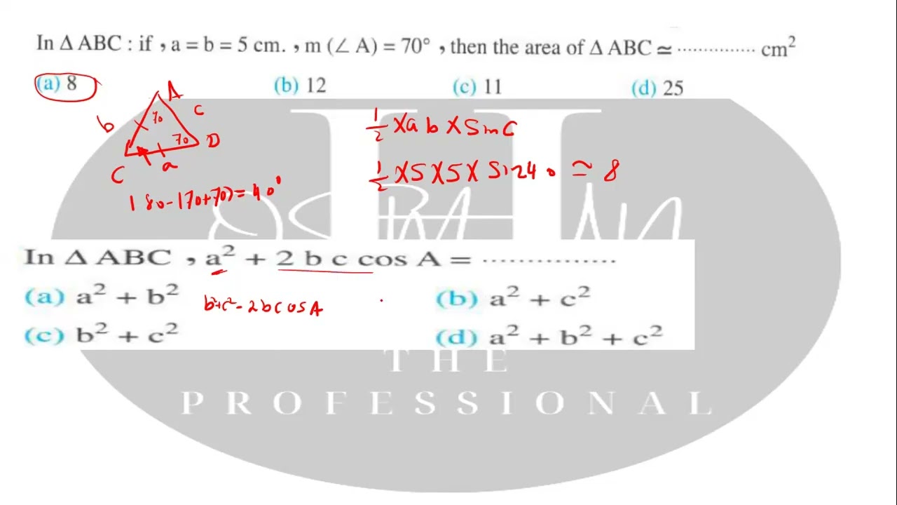 final revision trigonometry sec 2 first term