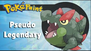 I drew a Pseudo legendary Pokémon for my Florida inspired Pokémon region!