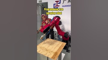 A spraying robot that you can learn by watching it once #sprayingrobot #industrialrobot #six-axis