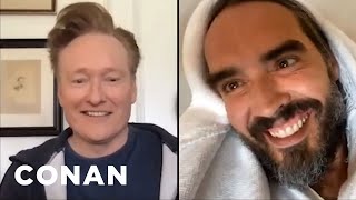 #ConanAtHome: Russell Brand Full Interview | CONAN on TBS