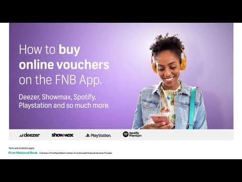 How to buy Online Vouchers on the FNB App.