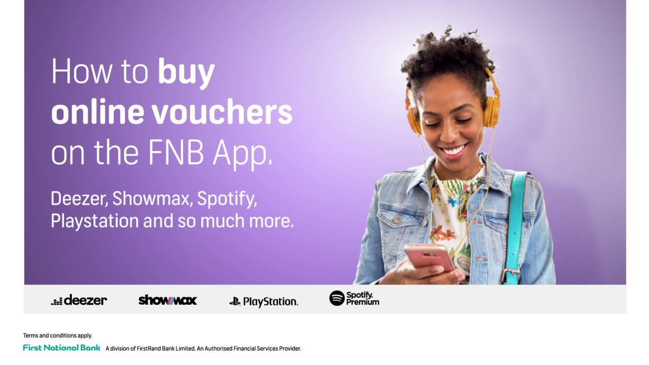 How to buy Online Vouchers on the FNB App.