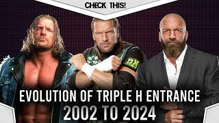 WWF / E  Evolution of Triple H's Entrances PART 2! 2002 to 2024  (Entrance Evolutions)