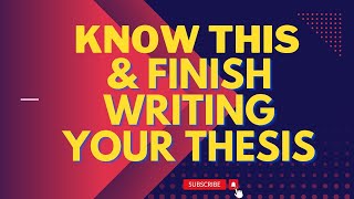 Remember These Tips Before Start Writing Your Thesis