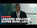 Officials hold press conference on Super Bowl LXIV coming to Nashville in 2030