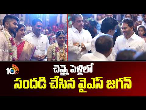 చెన్నై పెళ్లిలో సందడి చేసిన వైఎస్ జగన్ | YS Jagan Attend Marriage Function In Chennai | 10TV - 10TVNEWSTELUGU