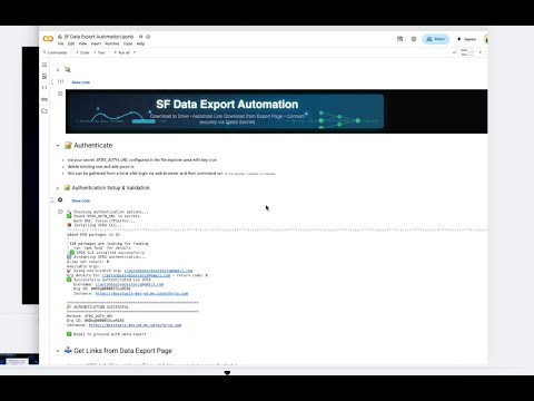 Salesforce Monthly Data Export - Fully Automated Downloads - Automation in Colab
