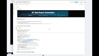 Salesforce Monthly Data Export - Fully Automated Downloads - Automation in Colab