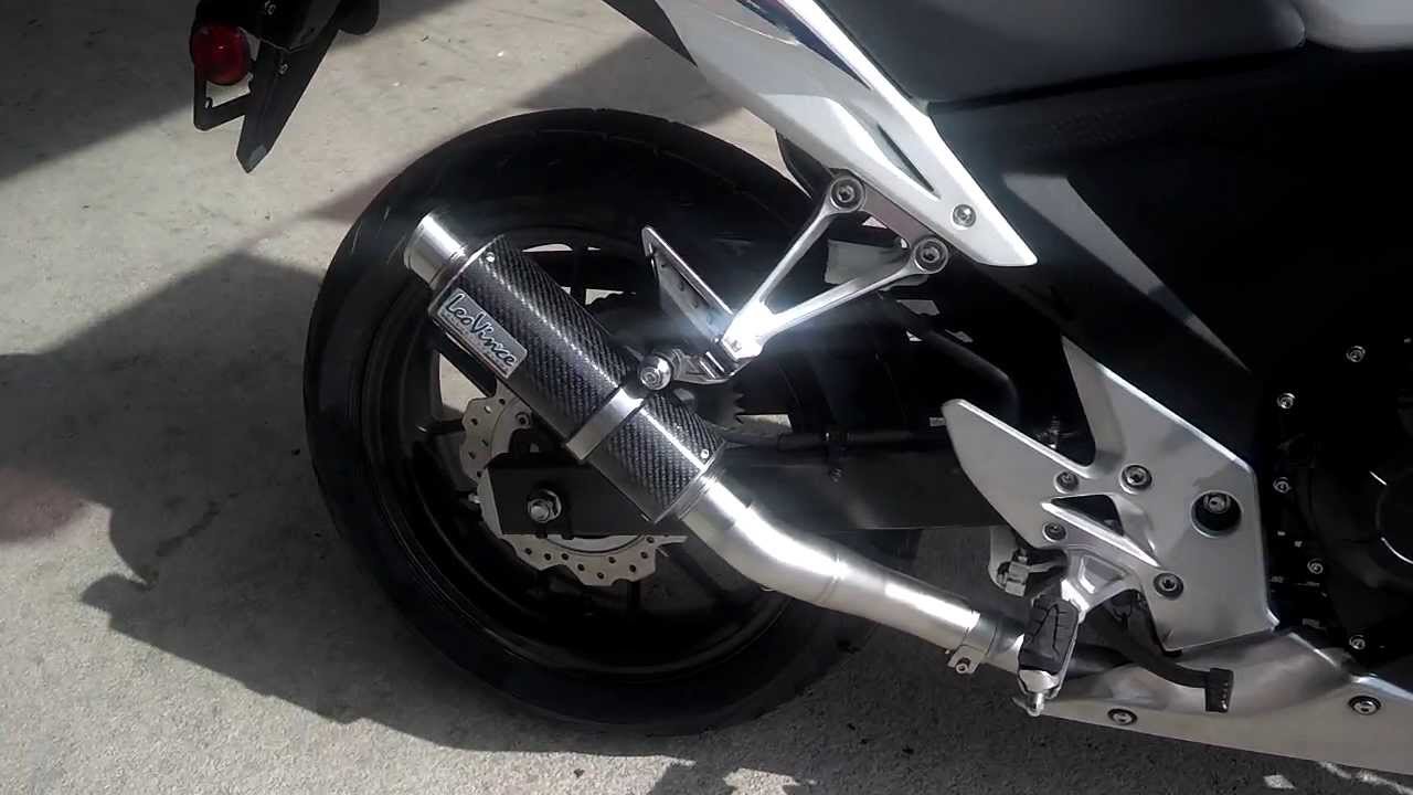 2013 CBR500R Exhaust Sound Clip Leo Vince GP Corsa Carbon Fiber / Honda