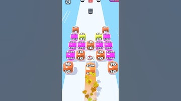 128M Jelly Run 2048 Merge Number #androidgame #iosgameplay #shorts