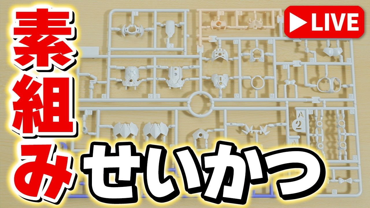 【素組みライブ】このプラモは…にゃんだろう?(。´・ω・)?
