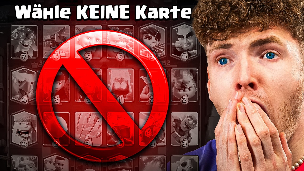 😱❌KEINE KARTE WÄHLEN, BIS ICH RAUSFLIEGE... (Schaffe ich das Wunder?) | Clash Royale Deutsch