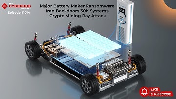 Major Battery Maker Ransomware, Iran Backdoors 30K Systems, Crypto Mining Ray Attack