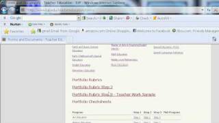IUP Teacher Education Electronic Portfolio Template Download - Step 5