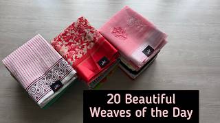 20 Beautiful Weaves of the Day | Shop on www.fabk.in | WhatsApp : 7338872202 #fabksarees #sareelove screenshot 5