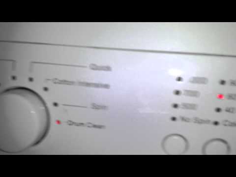 Washing machine fault code