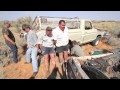 Kaalhand gemsbokvangers van die Kalahari