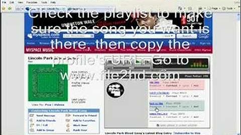 How to Get MP3s from Myspace