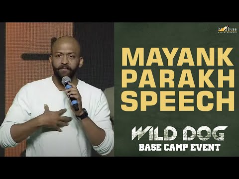 Mayank Parakh Speech @ Wild Dog Base Camp Event
