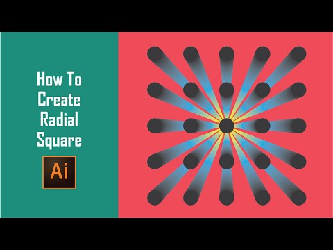 How To Create Radial Square | Firework Vector Graphic In Illustrator | Easy Illustrator Tutorial