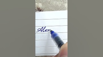 Alexender - Beautiful name in Cursive writing | Cursive writing for beginners | #shorts