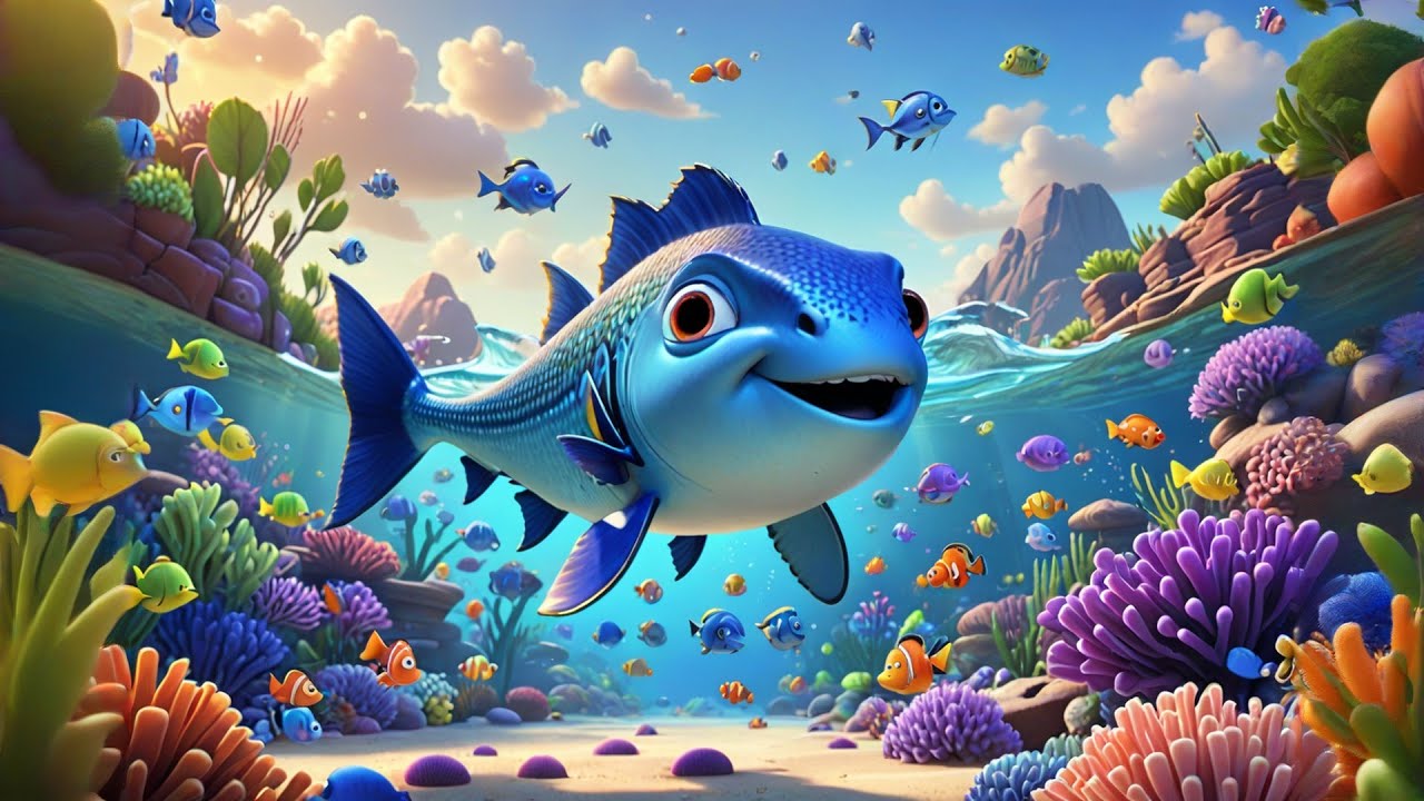 Two Catfish's Underwater Race | Nursery Rhymes for Kids | Baby Songs and Learning Videos