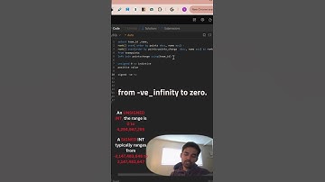 Signed vs. Unsigned Integers in #sql  Explained! #code #viralvideo #shorts #youtubeshorts #space