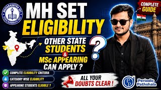 MH SET Eligibility 2026 🔥 Other State Students &amp; MSc Appearing Can Apply? Complete Eligibility Guide