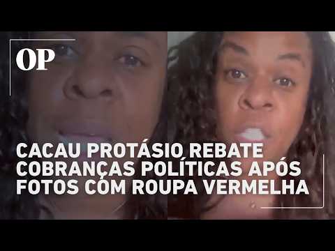 Cacau Protásio hits back at political demands after wearing red in photoshoot