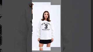 New York Yazılı Ekru Sweatshirt Ile Sokak Modası Rahat Ve Şık Kombin Önerileri