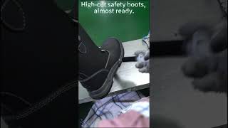 High-Cut Safety Boots Are Almost Ready To Roll Off The Line.