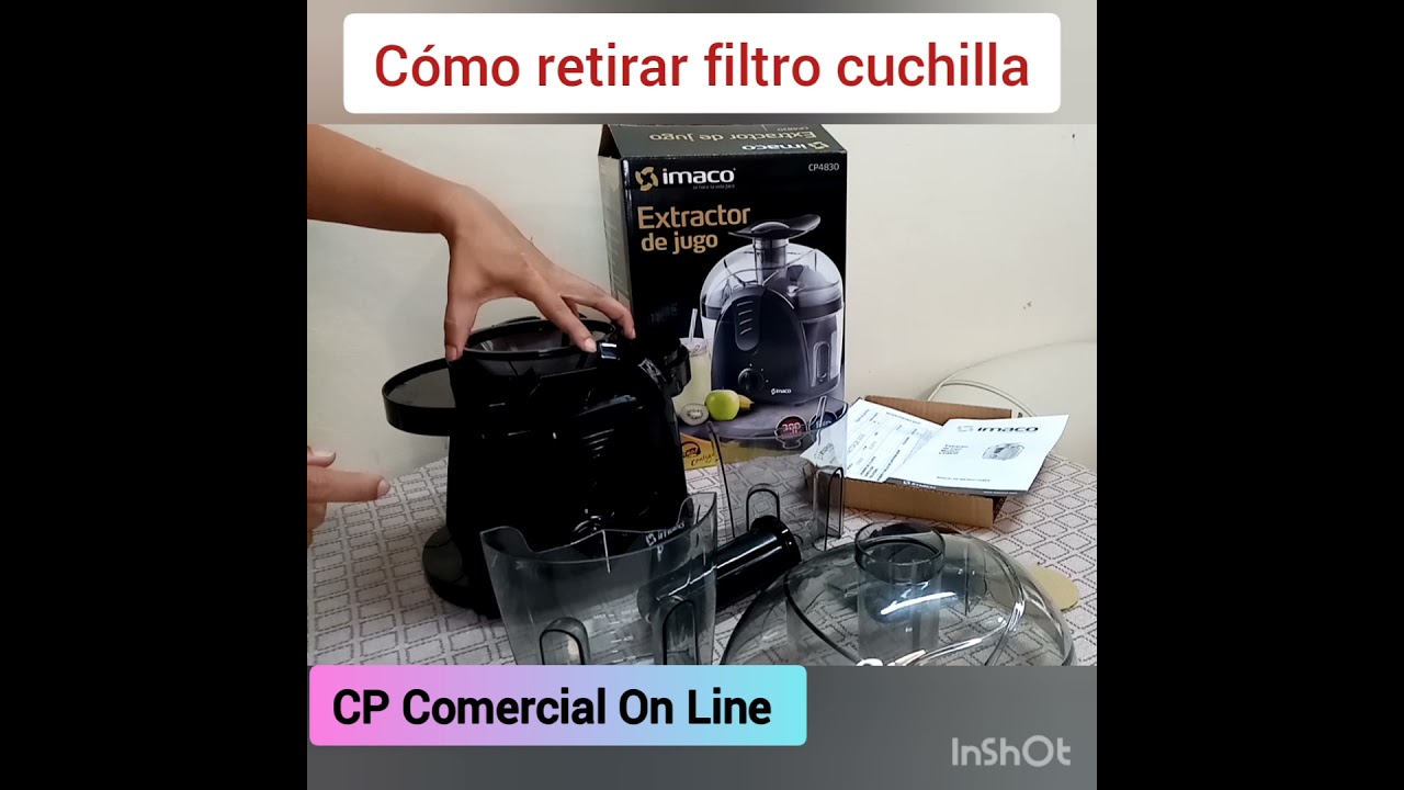 Extractor de Jugo IMACO. Retiro de Filtro Cuchilla - YouTube