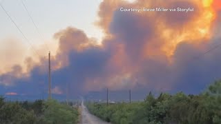 Healthy Flames, smoke spotted in Taylor County, Texas Plant