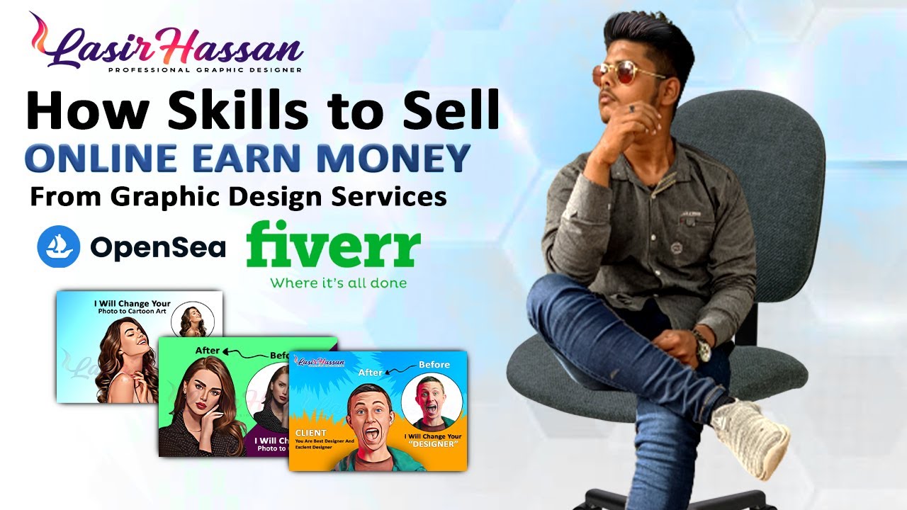 How Skills to Sell Online Earn Money From Graphic Design Services - YouTube