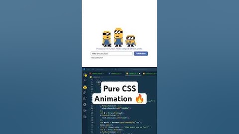 Make Minions Smile CAPTCHA CSS Animation