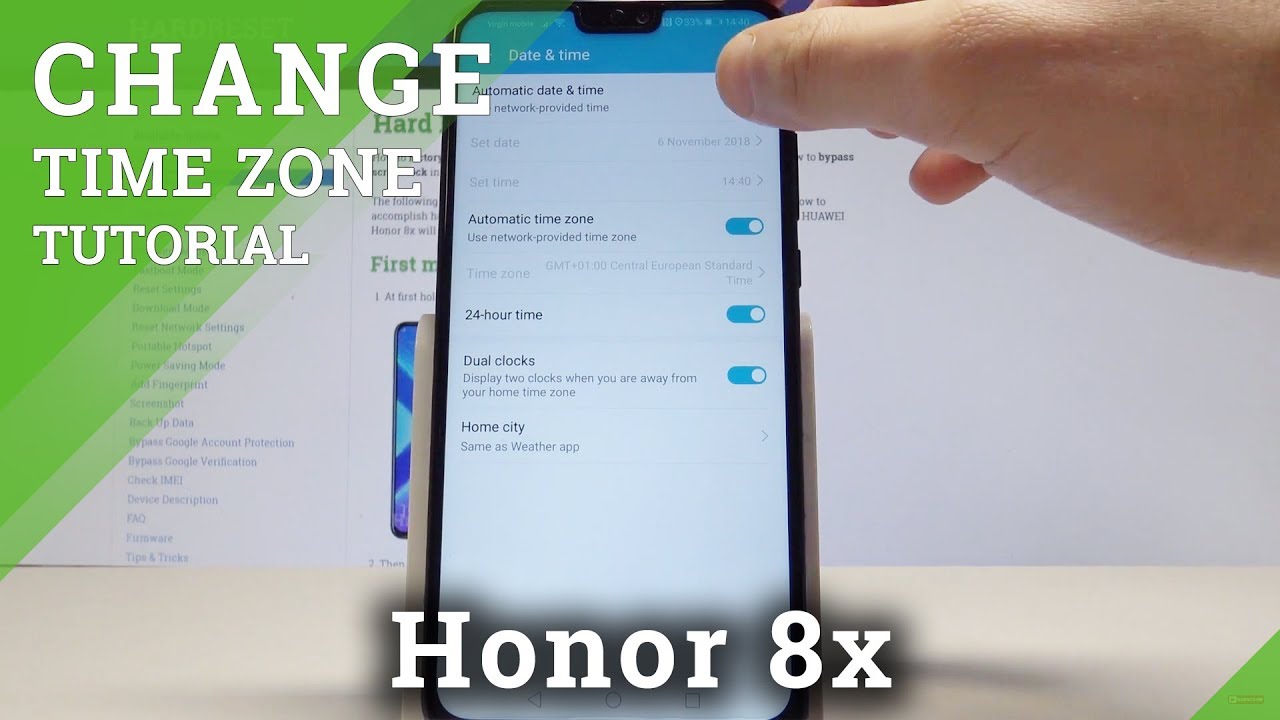 How to Set Up Date Settings in Honor 8x Change Time in EMUI YouTube