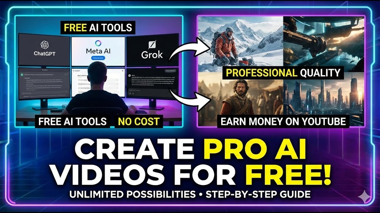 Meta AI + Grok Secret: Create UNLIMITED Cinematic AI Videos for FREE! 😲 (2026 Method)