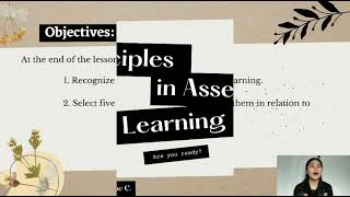 Principles in Assessing Learning(Alberio & Arayan)
