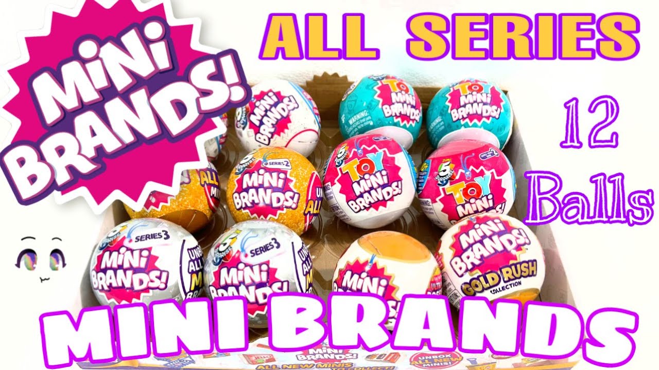 MINI BRANDS ALL SERIES UNBOXING TOY MINI BRANDS SERIES 1 & 2 RUSH