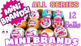 MINI BRANDS ALL SERIES UNBOXING | TOY MINI BRANDS SERIES 1 & 2 | RUSH GOLD COLLECTION