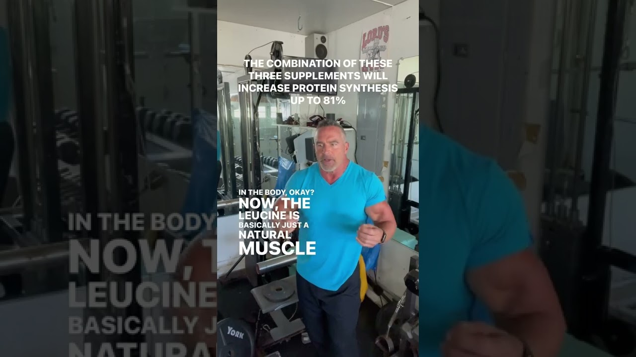 THESE 3 SUPPLEMENTS WHEN COMBINED WILL INCREASE PROTEIN SYNTHESIS BY 81%