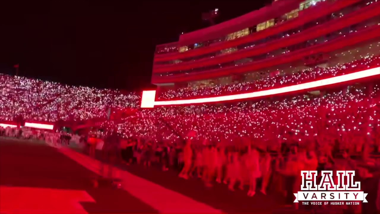 Nebraska Football 'Thunderstruck' at Memorial Stadium YouTube