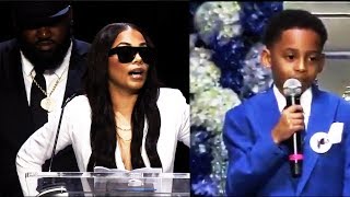 Lauren London & His Son Kameron Carter HEARTFELT Speech at Nipsey Hussle Memorial