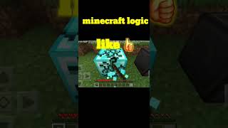 logic die's here 😅#minecraft #gaming #youtubeshorts