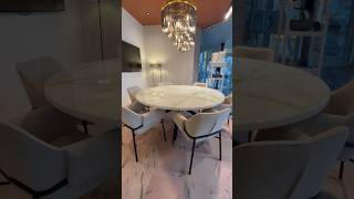 Bespoke round dining table. All sizes, shapes and designs are possible.  #luxurylifestyle #etsy