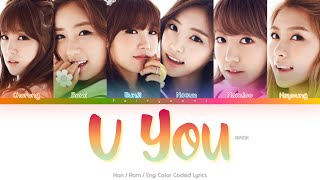 APINK (에이핑크) U You Color Coded Lyrics (Han/Rom/Eng)