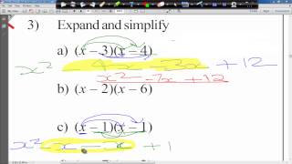 clip 103 grade C Expanding n Simplifying Brackets 2