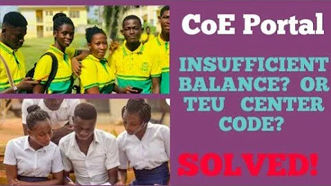 CoE Application related issues solved! Insufficient Balance & TEU Center Code